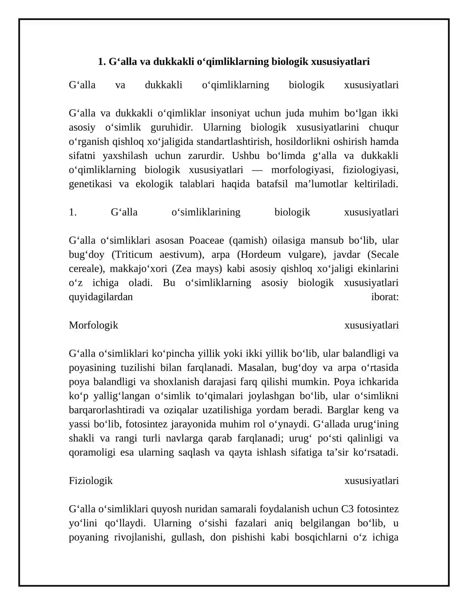 G‘alla va dukkakli o‘qimliklarni standartlashtirish 4