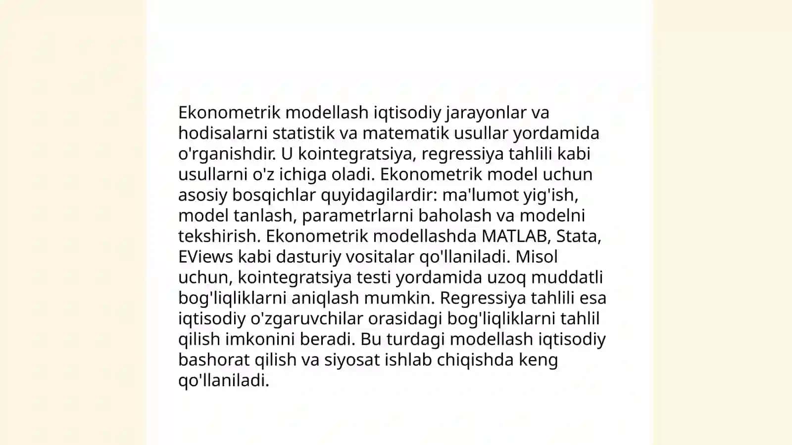 Eng sodda iqtisodiy masalalarning matematik modeli 4