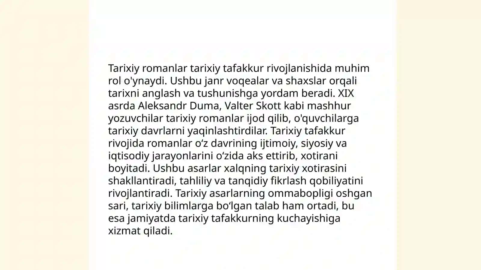 Tarix tizimida tarixiy- badiiy adabiyotlardan foydalanish usullari 4