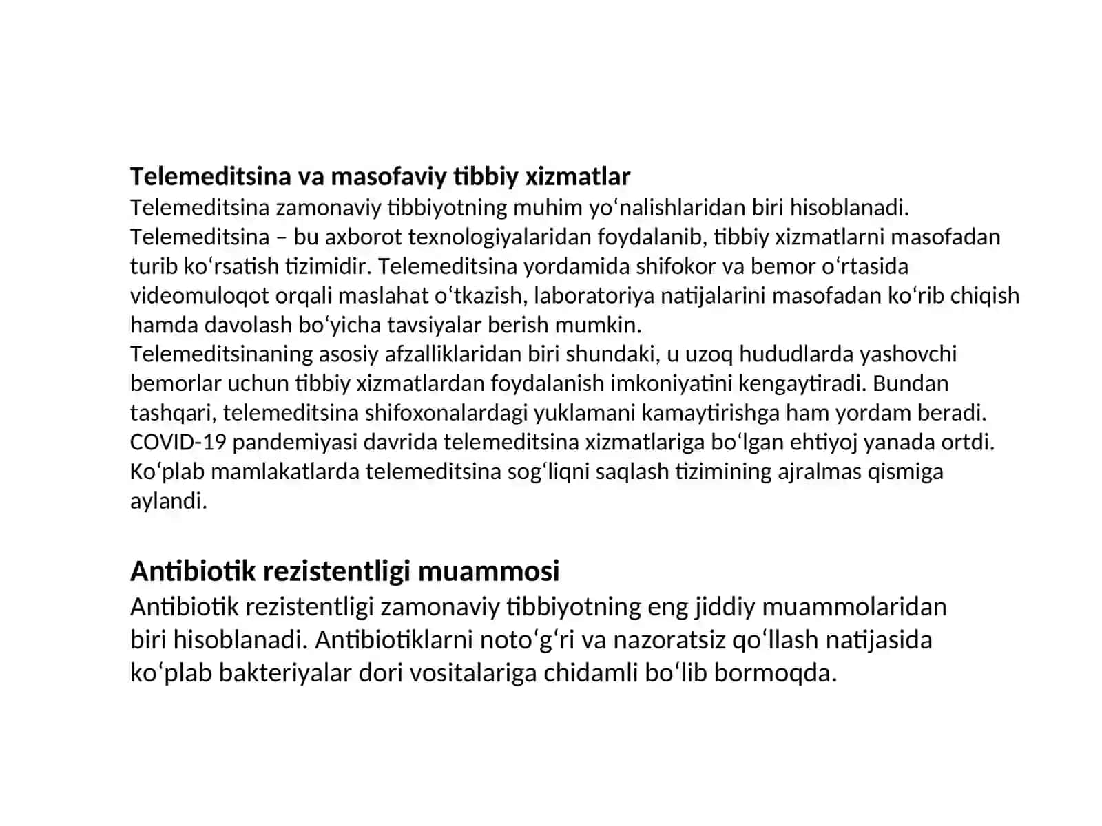 Zamonaviy tibbiyotning dolzarb masalalari 4