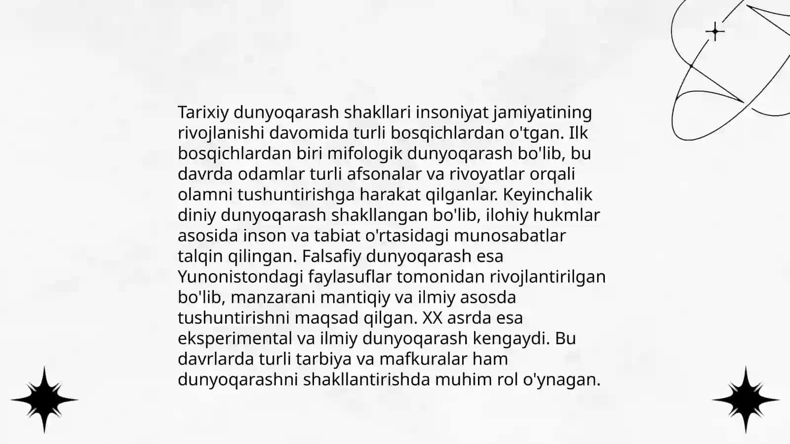 Dunyoqarash.Dunyoqarash shakllari 4