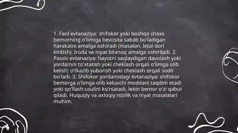 Zamonaviy tibbiyotda yatrogeniya va evtanaziya muammolari 4