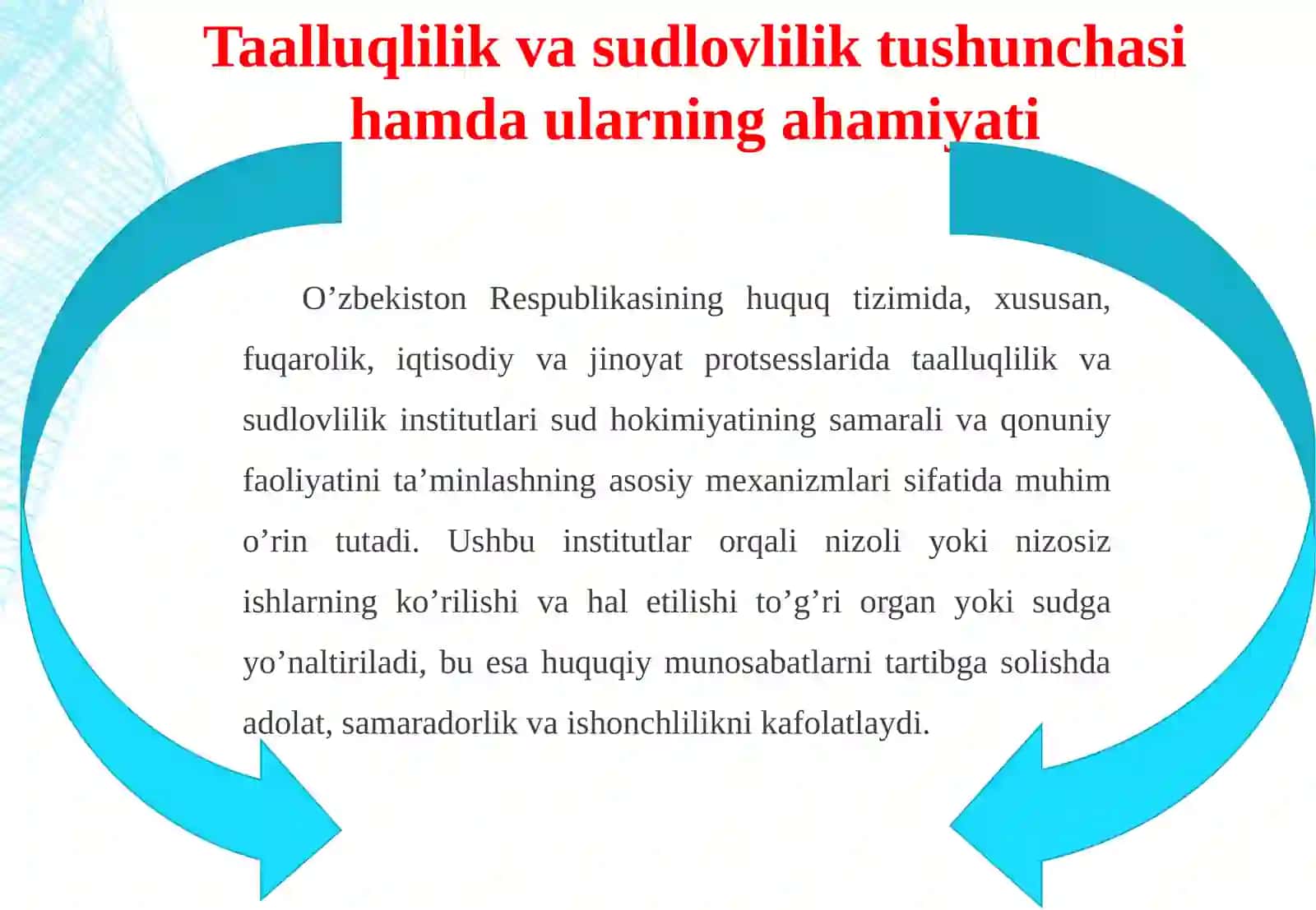 TAALLUQLILIK VA SUDLOVLILIK QOIDALARIGA RIOYA QILMASLIK OQIBATLARI 4