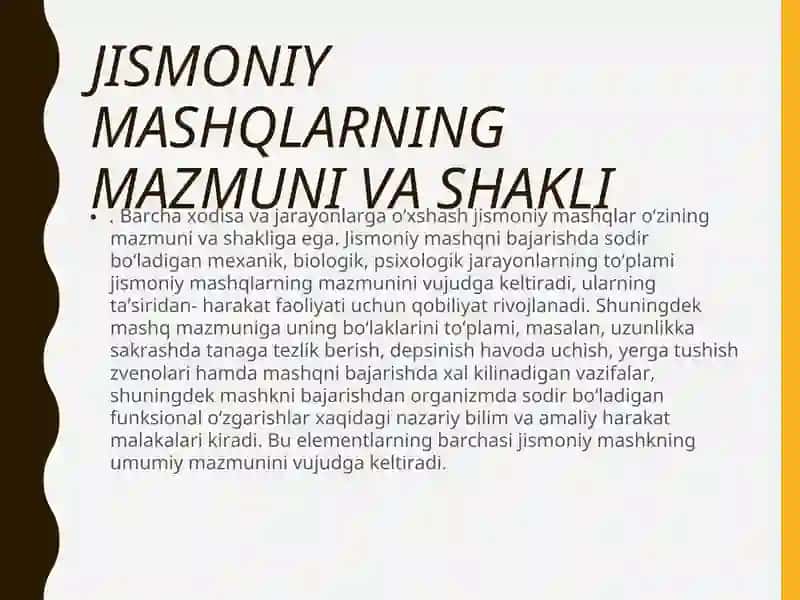 JISMONIY MASHQLAR 4