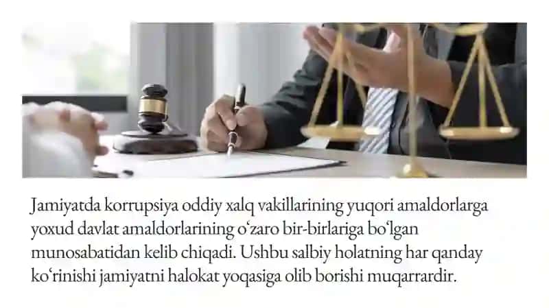 Korrupsiyaning oldini olishga doir chora-tadbirlar tizimi 4