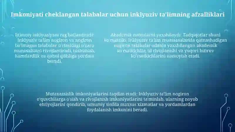 Inklyuziv Ta'Limning Mohiyati Intgratsion Ta'Lim Va Ijtimoiy Reabilitasiya 4