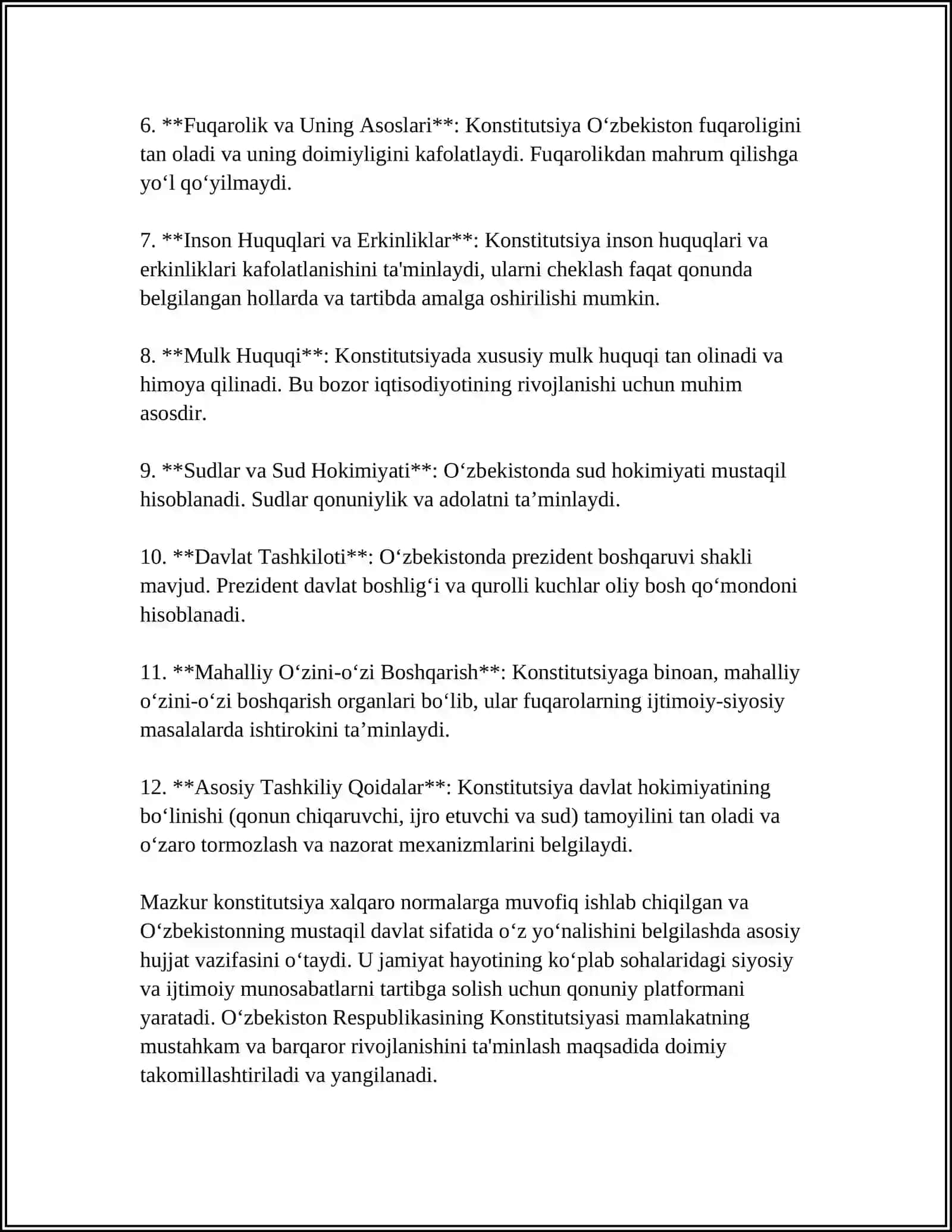 O'ZBEKISTON DEMOKRATIK FUQOROLIK ASOSLARINI YARATILISHI 2024-2025-o'quv yili 4