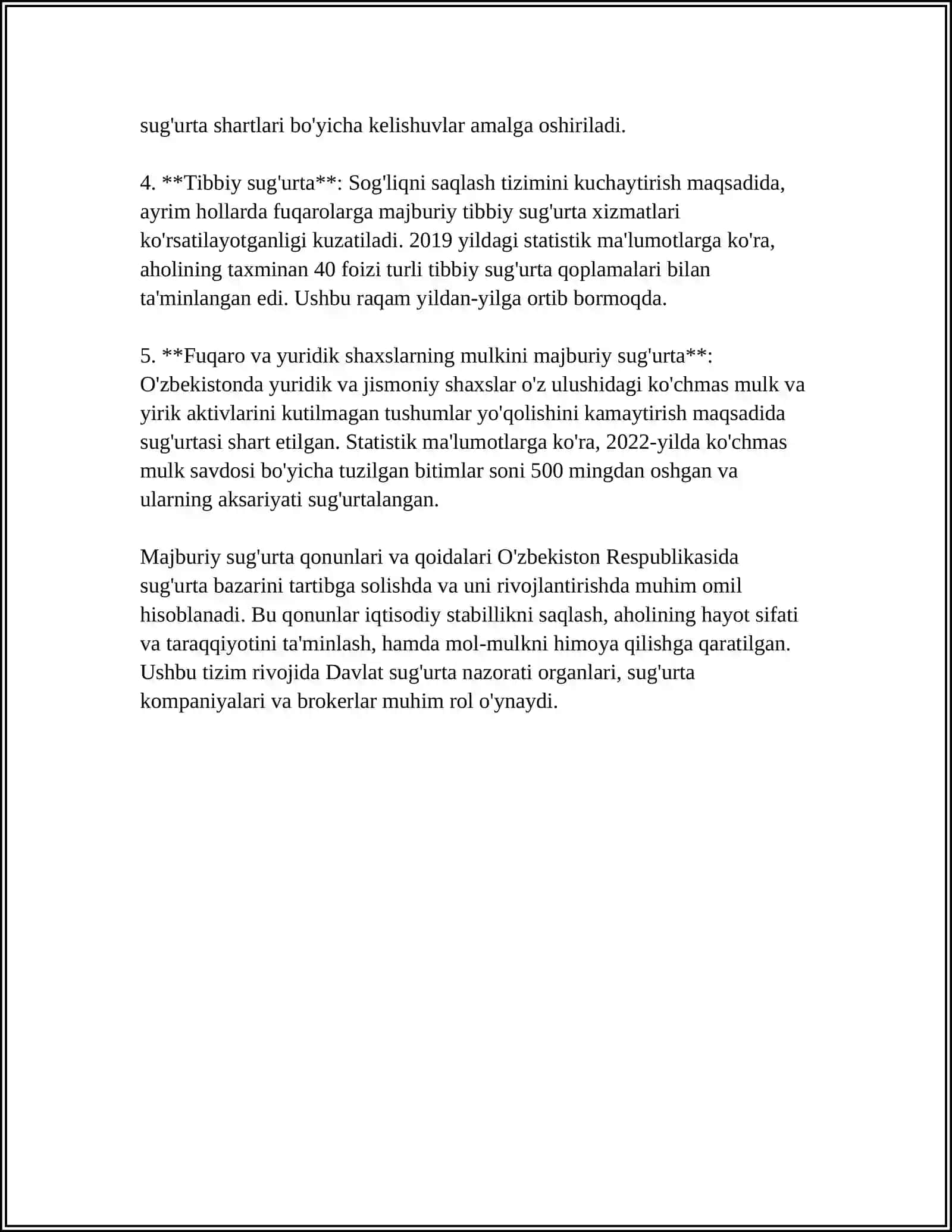 TRANSPORT VOSITALARI EGALARINING FUQOROLIK JAVOBGARLIGINI MAJBURIY SUĞIRTA QILISH QOIDALARI 4