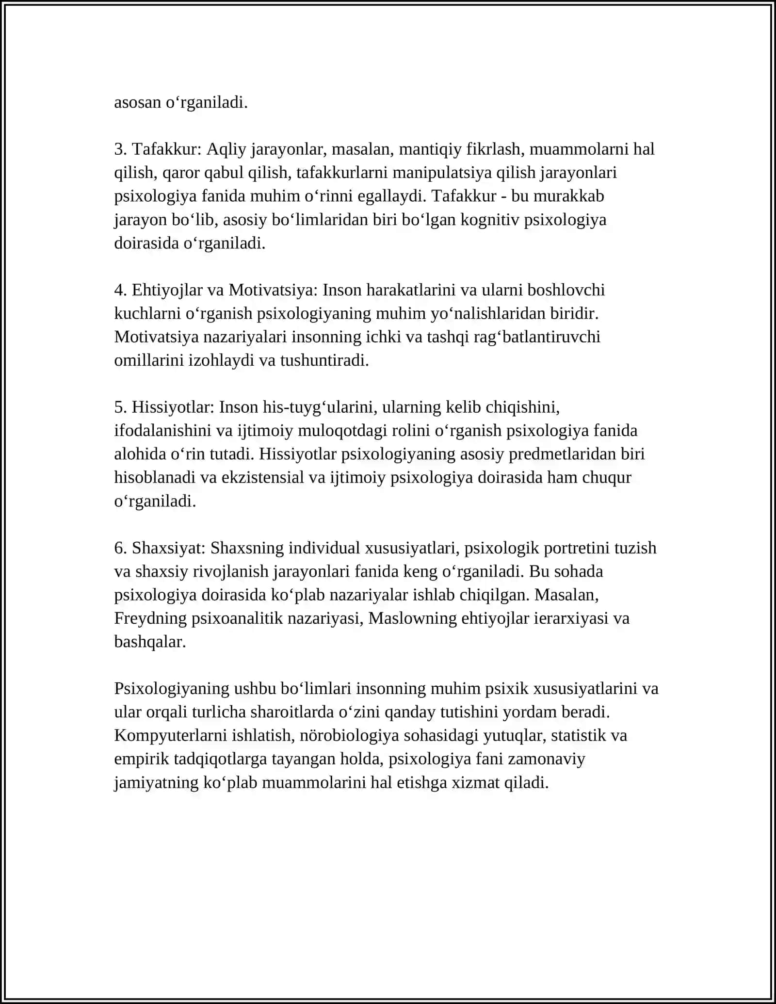 PSIXOLOGIYA HAQIDA UMUMIY TUSHUNCHA 4