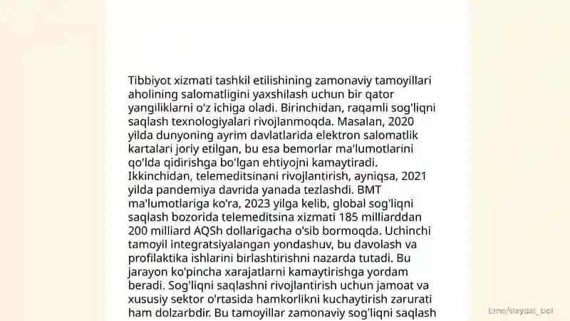 Tibbiyot xizmati,vazifazi tashkiliy tamoyillari 4
