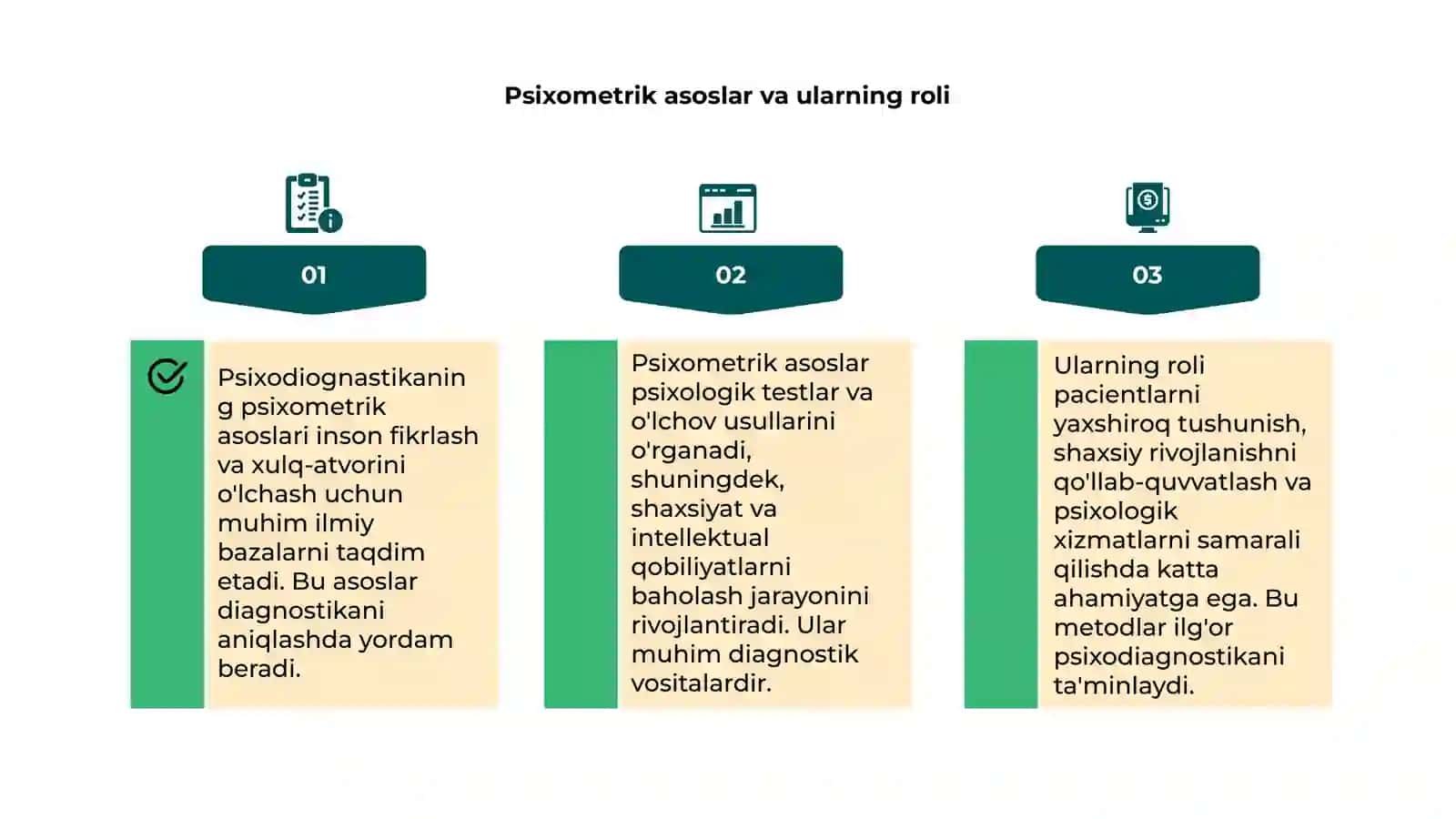 Psixodiognastikaning psixometrik asoslari 4