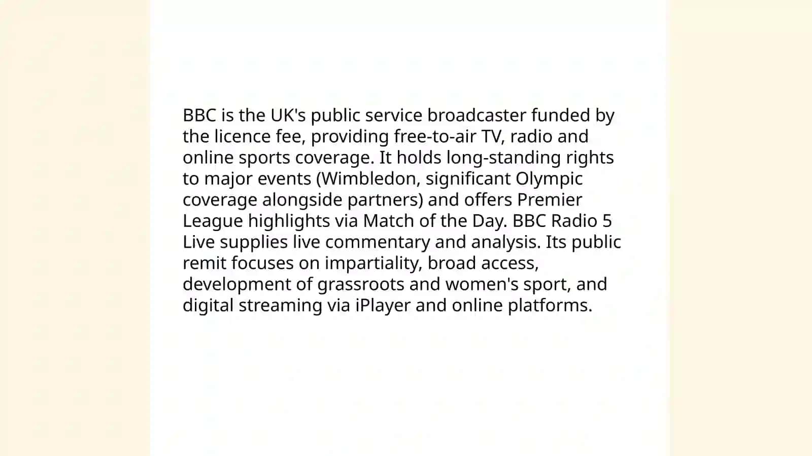 Mass media and sport in the Uk 4