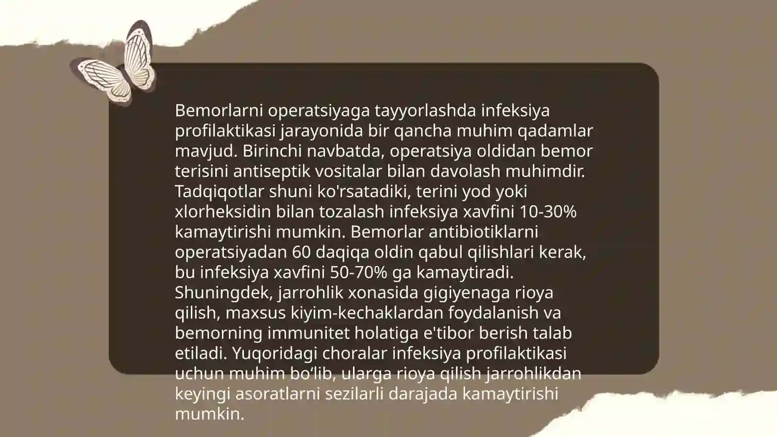 Xirurgiyada gospital infeksiyaning profilaktikasi 4