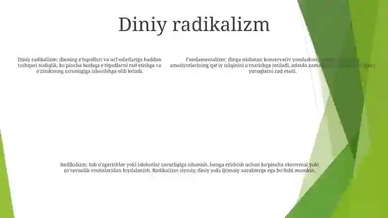 Diniy Fundamentalizm, Radikalizm Va Terrorizm Havfsizlikka Tahdid 4