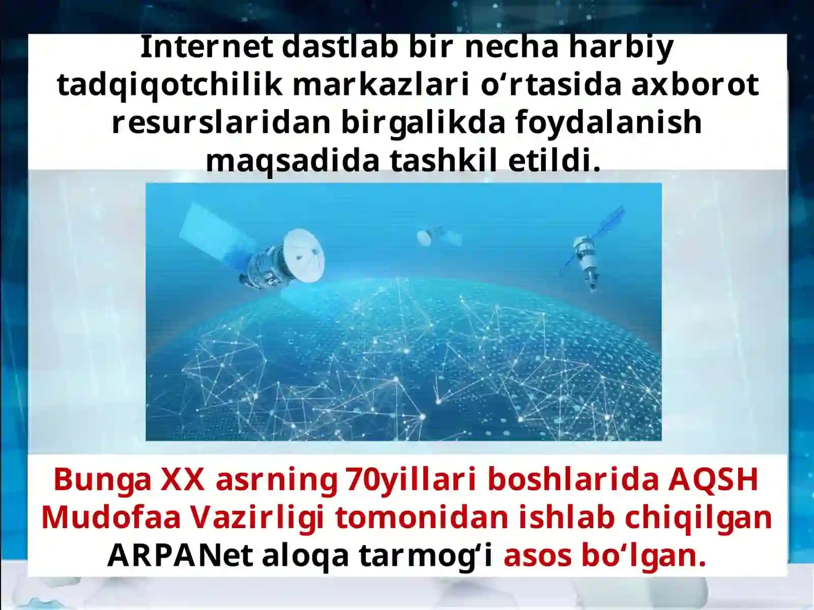 Axborotli olam muammolari va internet 4