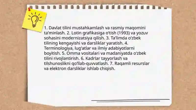 Mustaqillik yillarida Oʻzbekistonda maʼnaviy va madaniy taraqqiyot 4