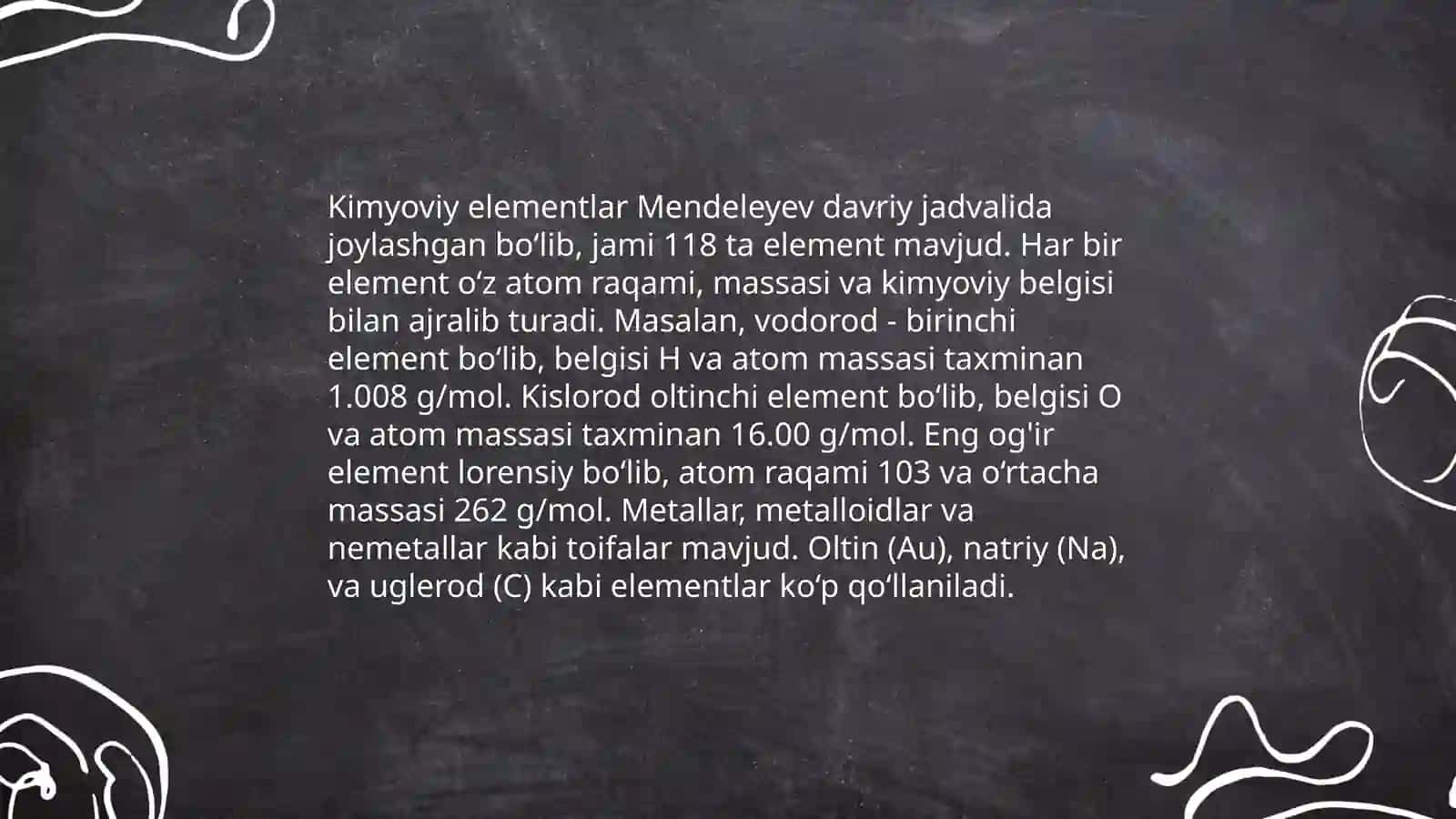 Dastlabki kimyoviy tushunchalar 4
