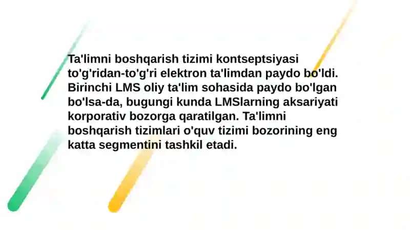 Ta'limni boshqarish tizimi (LMS) 4