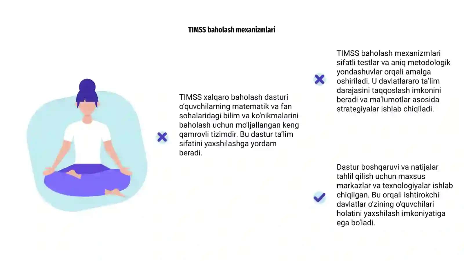 TIMSS xalqaro baholash dasturi mazmun, mohiyati 4
