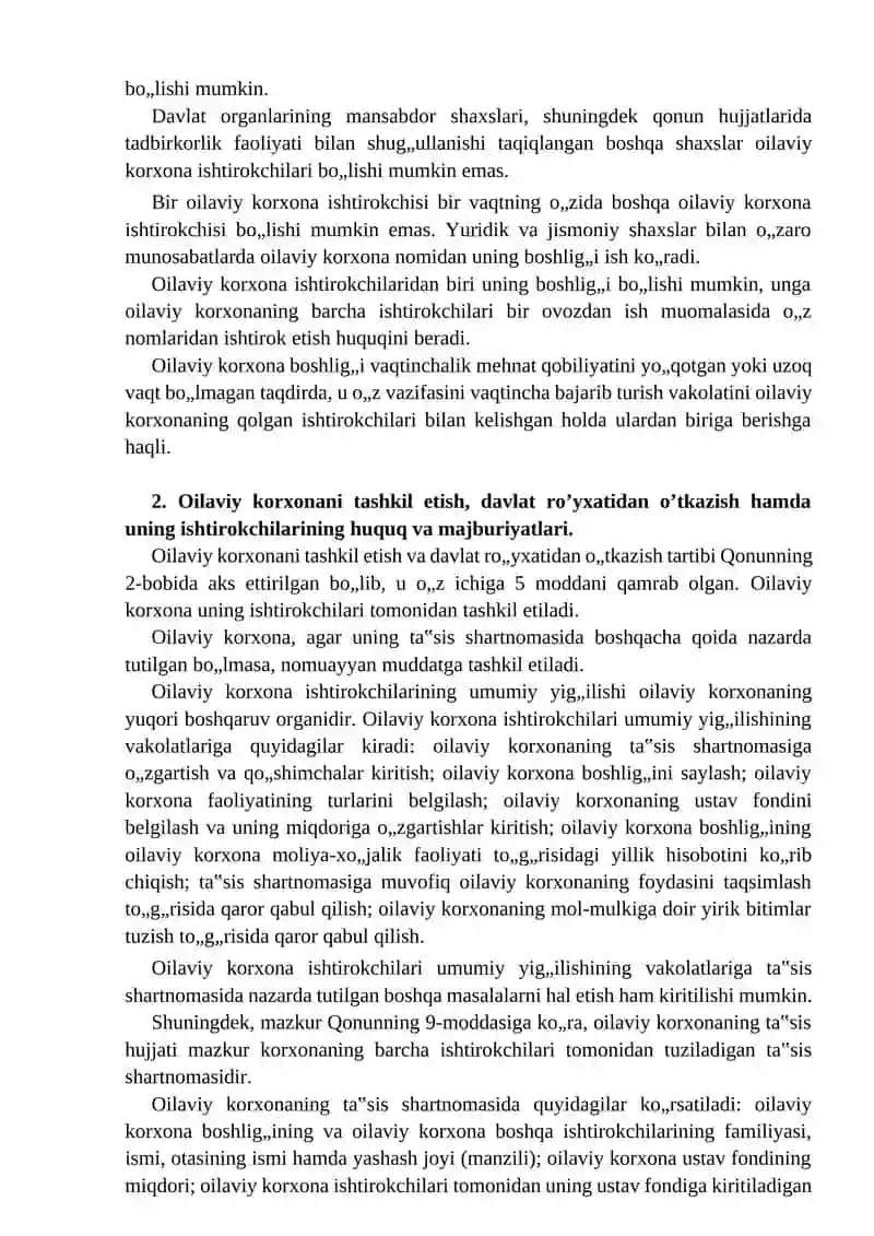 Oilaviy tadbirkorlikni tashkil etish 4