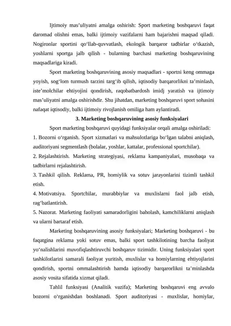 Jismoniy tarbiya va sportda marketing tizimini boshqarish 4