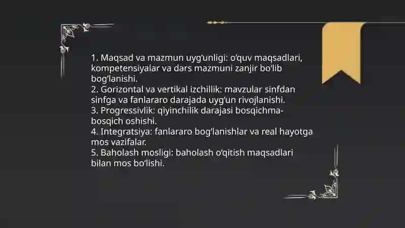 Ta’limning tizimlilik va izchillik prinsplarini amalga oshirish qoidalari 4