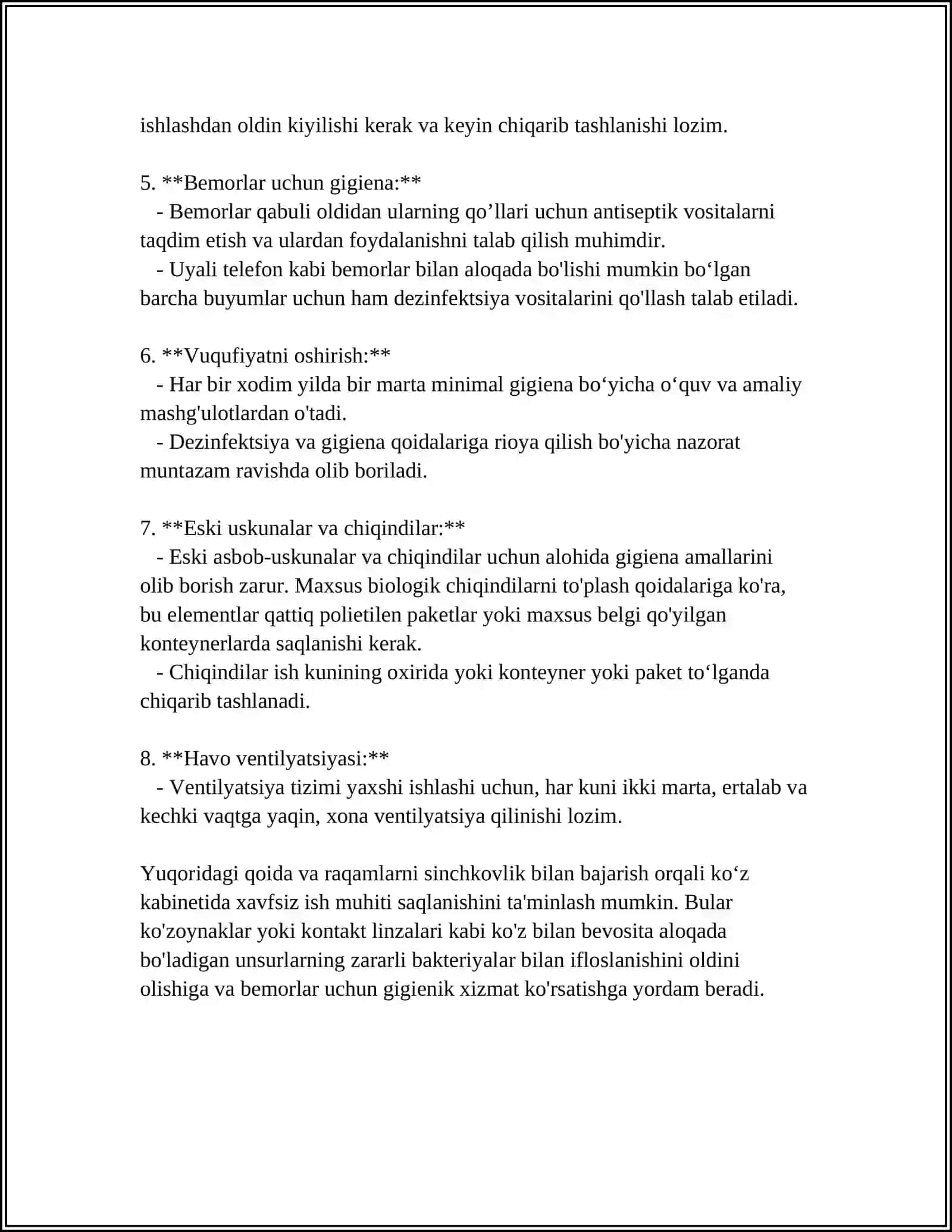 KOʻZ KABINETINI TEKSHIRISHGA TAYYORLASH MUOLAJASI 4