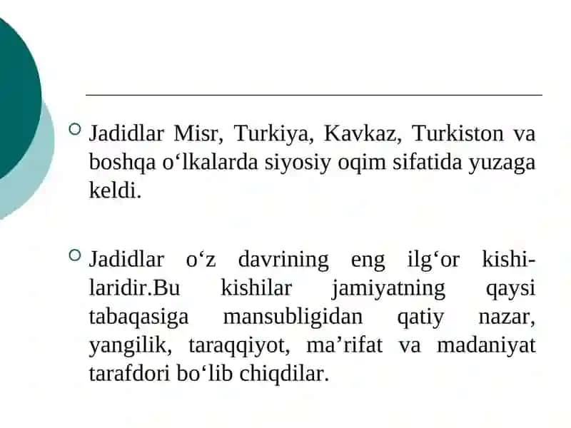 TURKISTON JADIDCHILIK HARAKATIDA TA’LIM VA TARBIYA 4