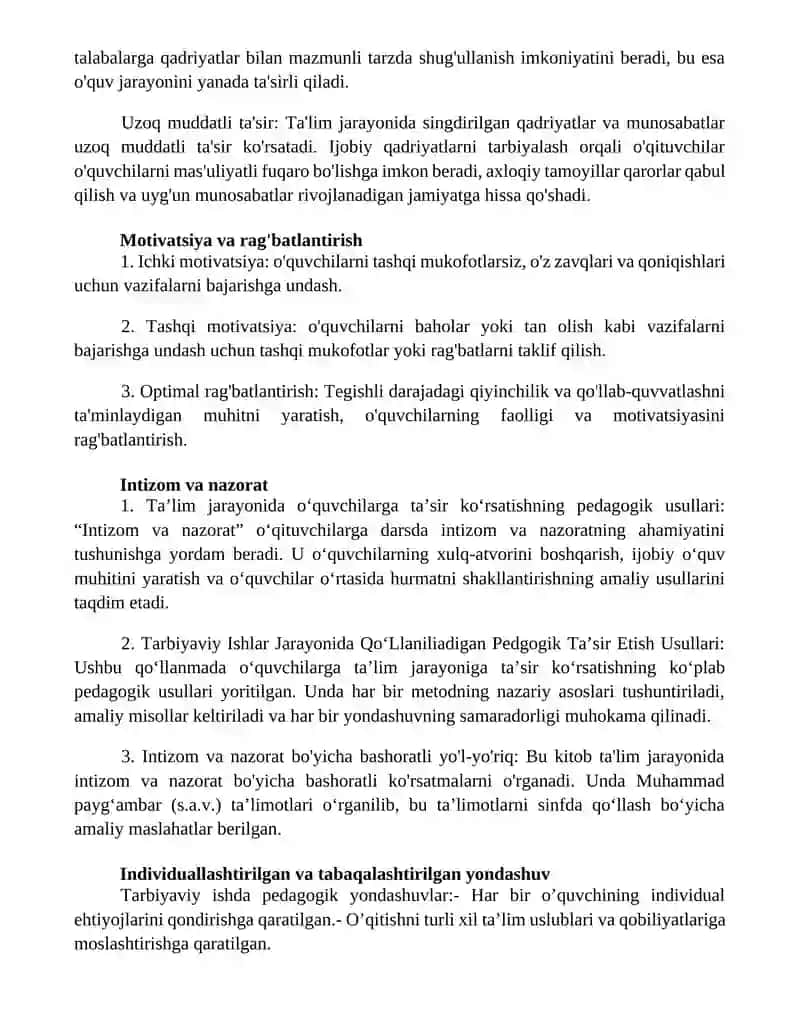 Pedagogik ta'sir qilish usullari 4