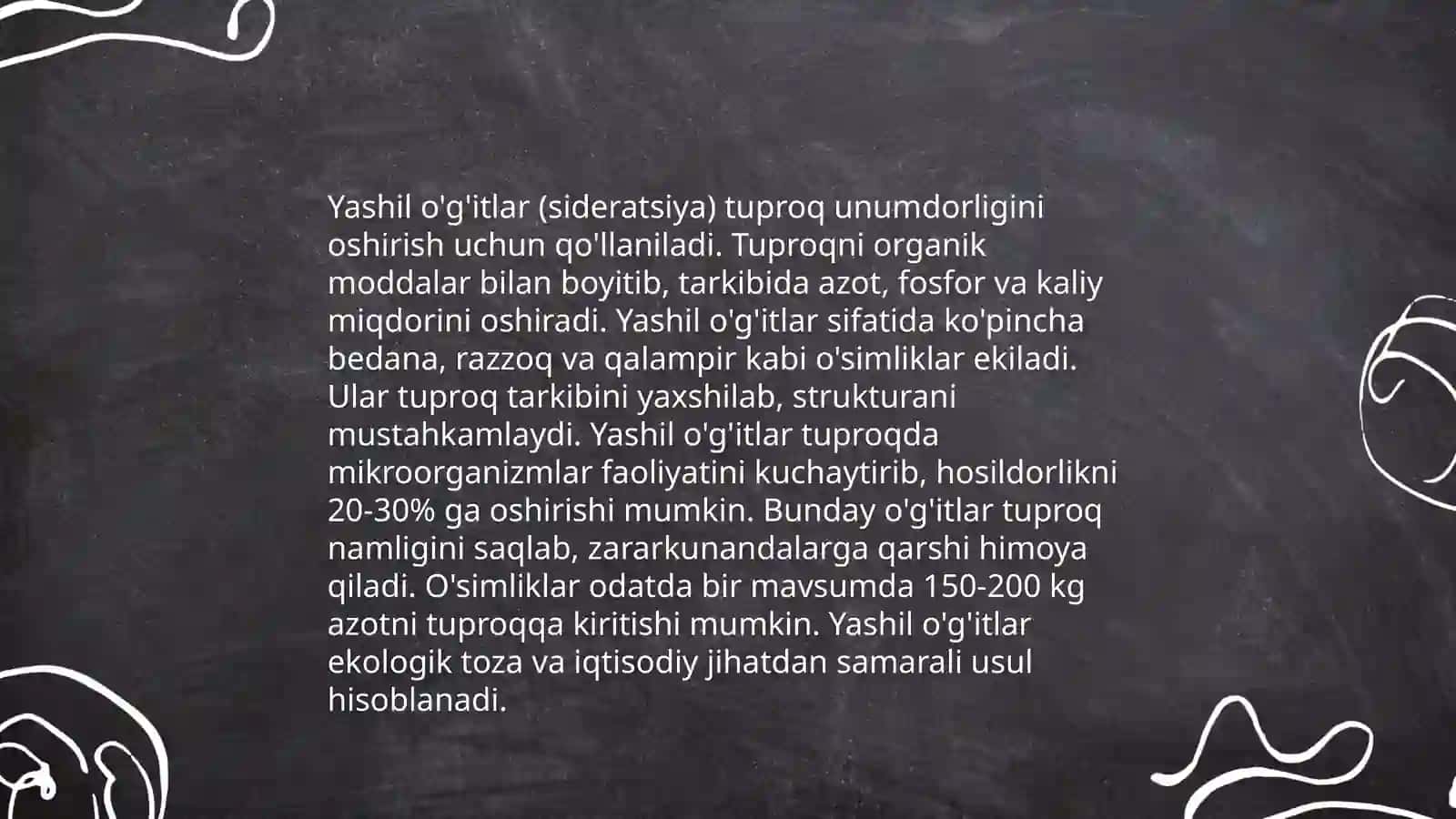 Hozirgi kunda tuproq tuproq unumdorligini oshirishning zamonaviy usullari 4