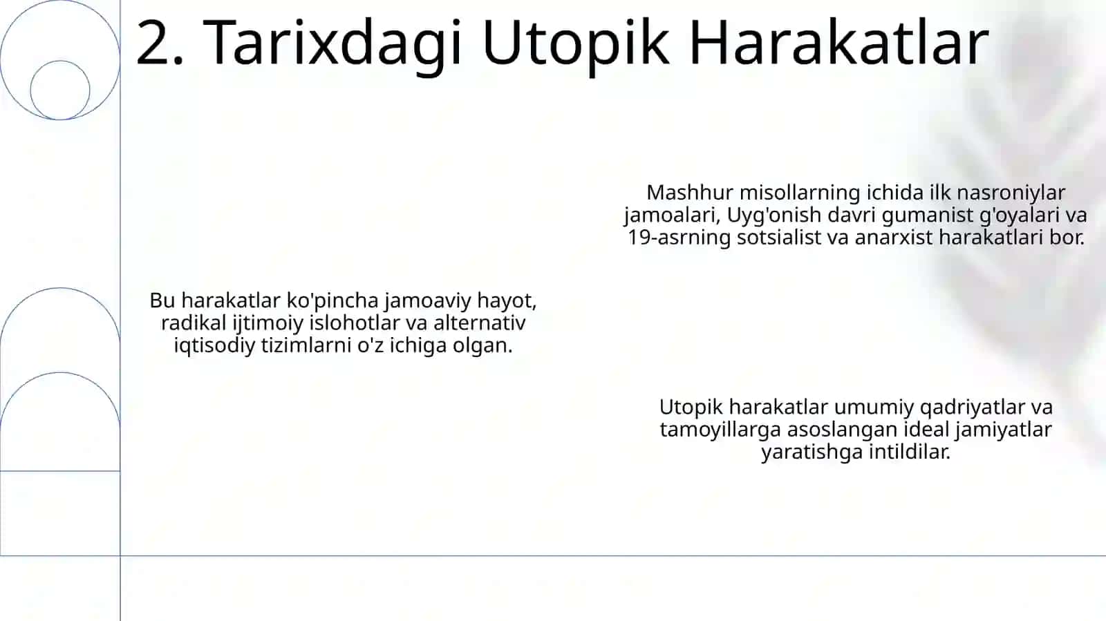 Utopiklar, marks va radikallar 4