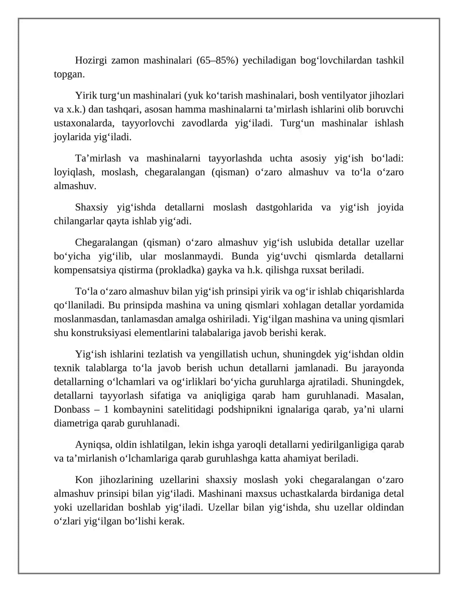 Kon elektro mexanik jihozlarni yig'ish 4