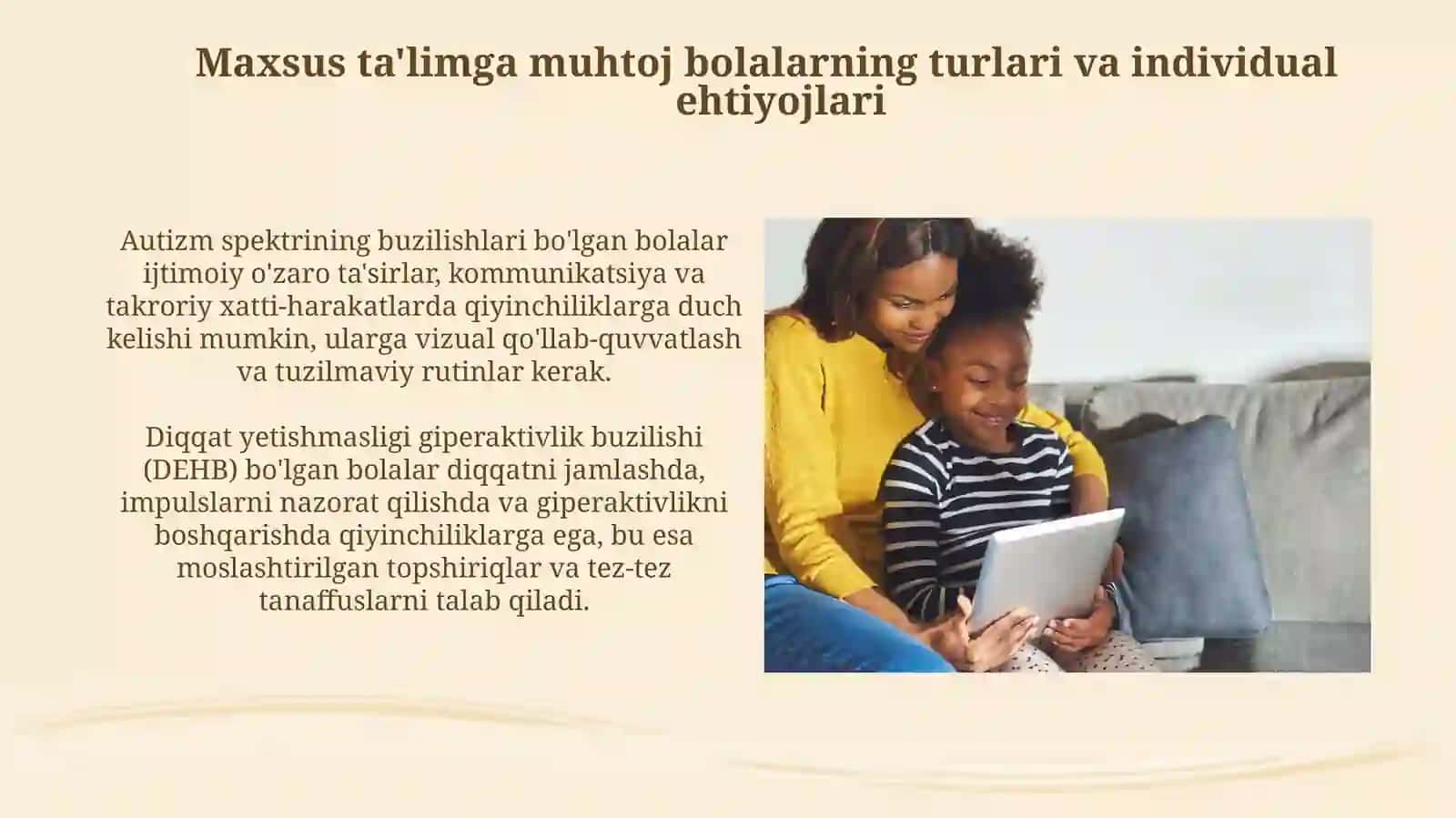 Alohida ta’lim ehtiyojlari bо‘lgan bolalar uchun о‘yin va mashqlarni tashkiletish 4