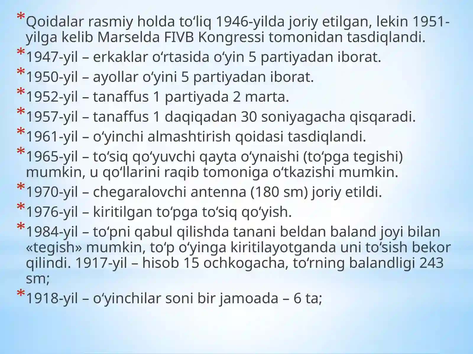 Musobaqa qoidasi va hakamlar funksiyalari haqida va vazifalarini oʻrgatish 4