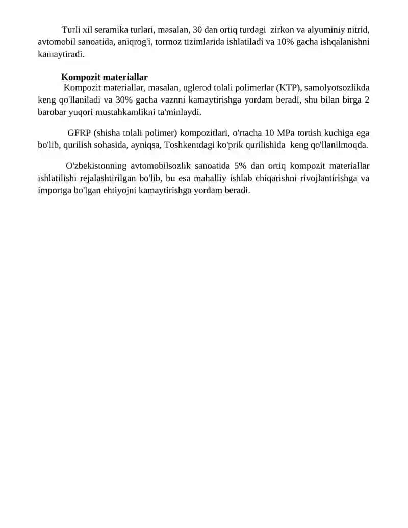 Mashinasozlikda ishlatiladigan materiallar 4