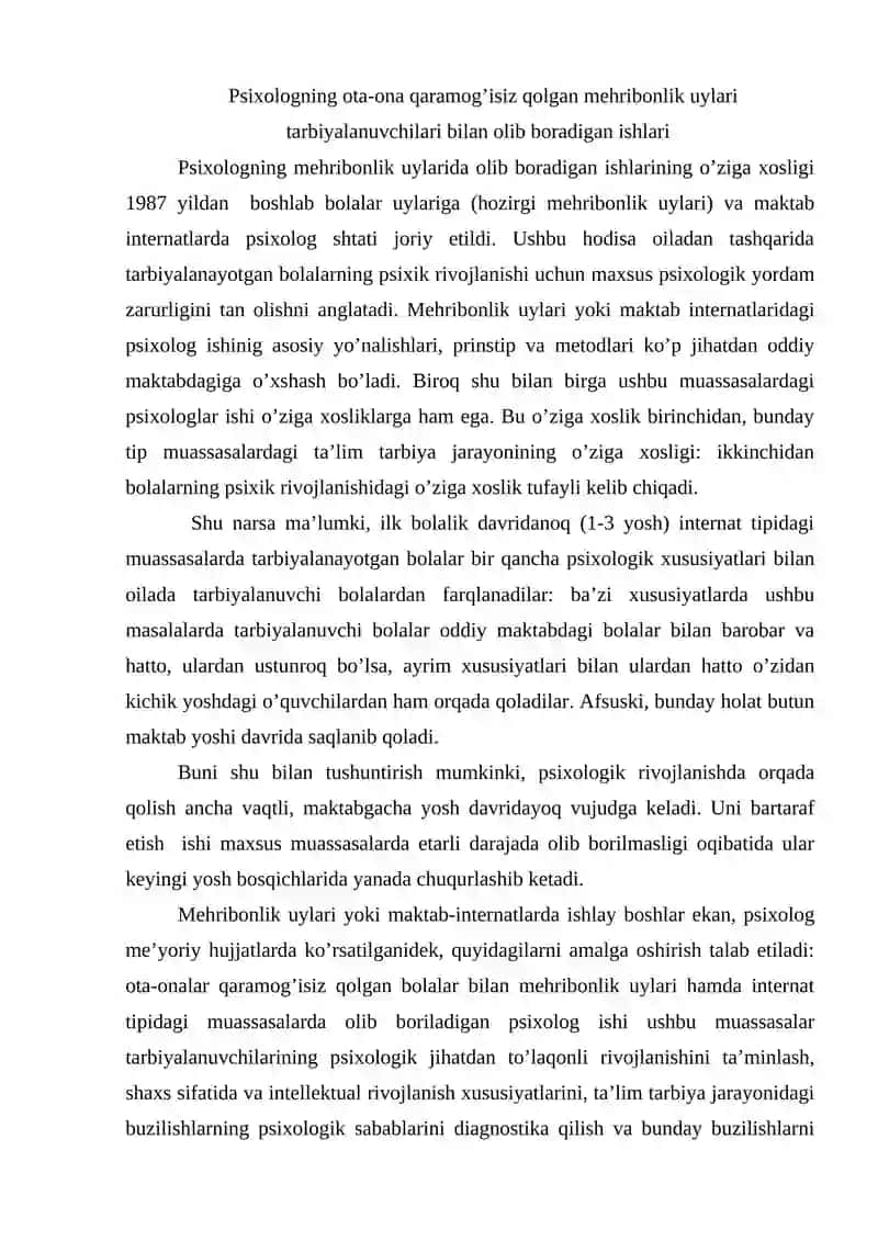 Psixologning maktabdagi kasbiy faoliyati haqida tushuncha 4