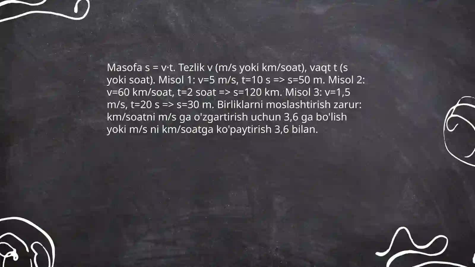 Boshlangʻich sinflarda harakatga doir masalalar 4