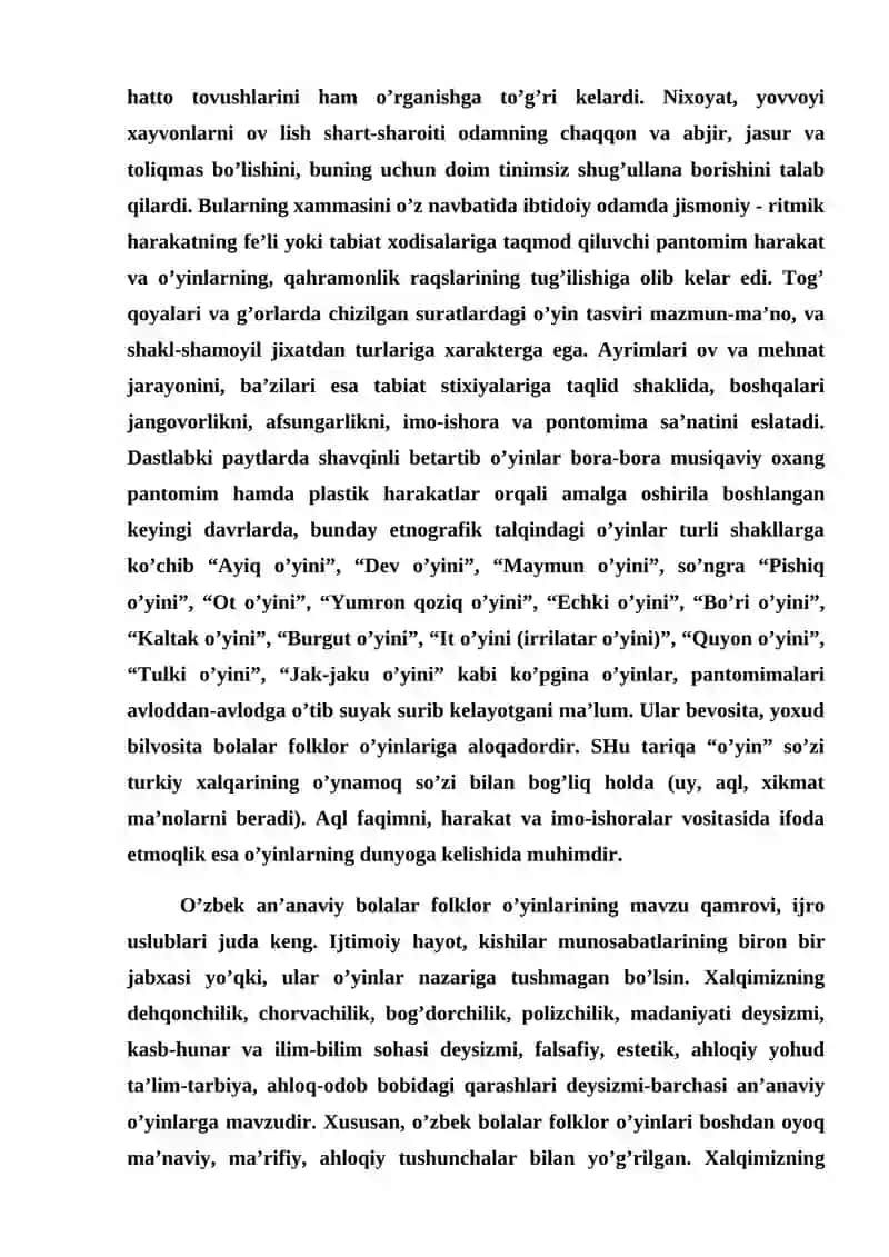 Milliy va harakatli o‘yinlar 4