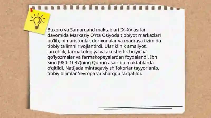 Oʻzbekistonda tibbiyot va tarix rivojlanishi 4