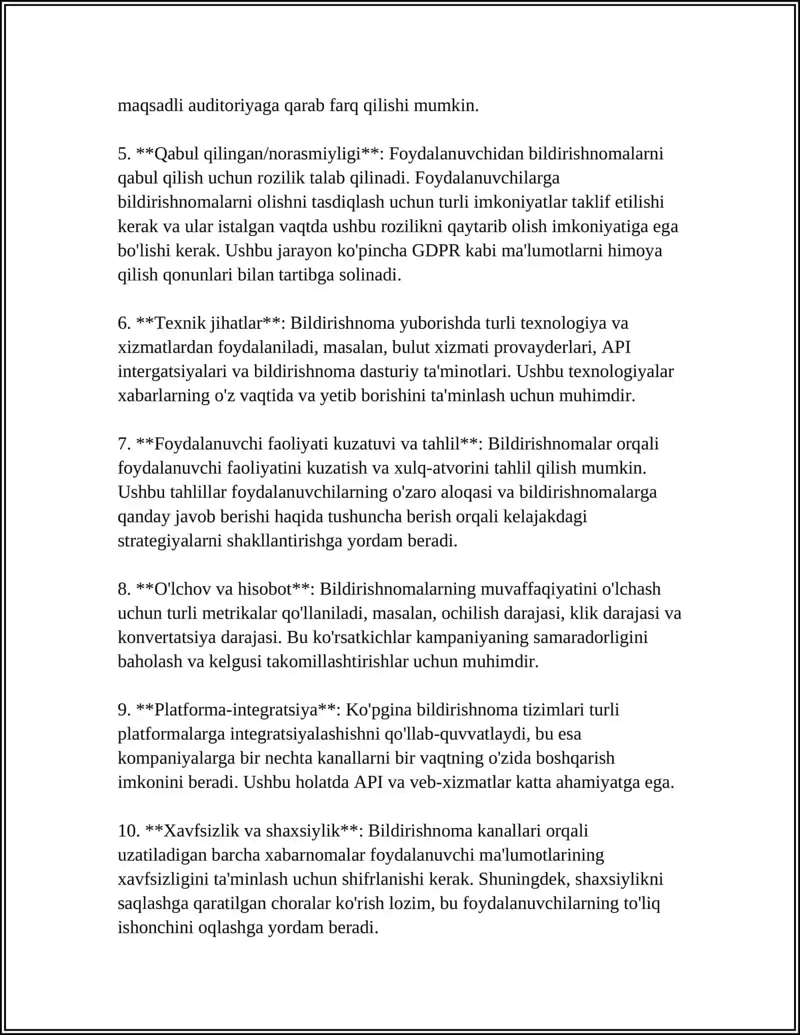 MOBIL ILOVALARDA BILDIRISHNOMALAR (NOTIFICATION) BILAN ISHLASH. BILDIRISHNOMA KANALLARINI YARATISH VA BOSHQARISH 4