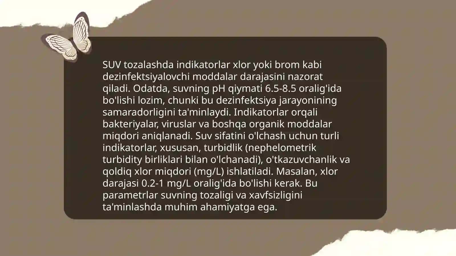 Indikator turlari va ularni suvni biologik tahlil qilish hamda suvni tozalashdagi ahamiyati 4