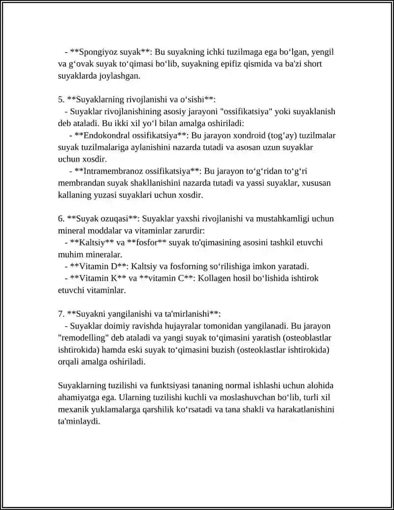 OSTEOLOGIYA TAYANCH HARAKAT AʼZOLARI TIZIMI 4