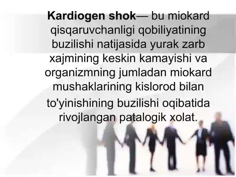 Kardiogen shok klinikasi va davo choralari 4
