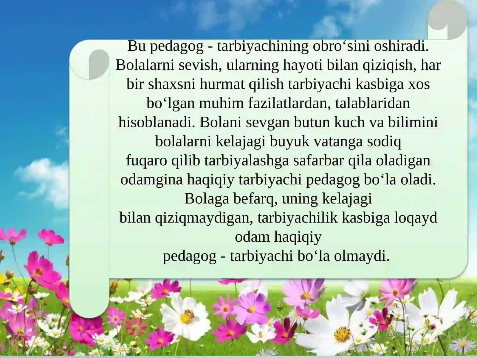 Tarbiyachi nutqiga qo‘yiladigan pedagogik talablar 4