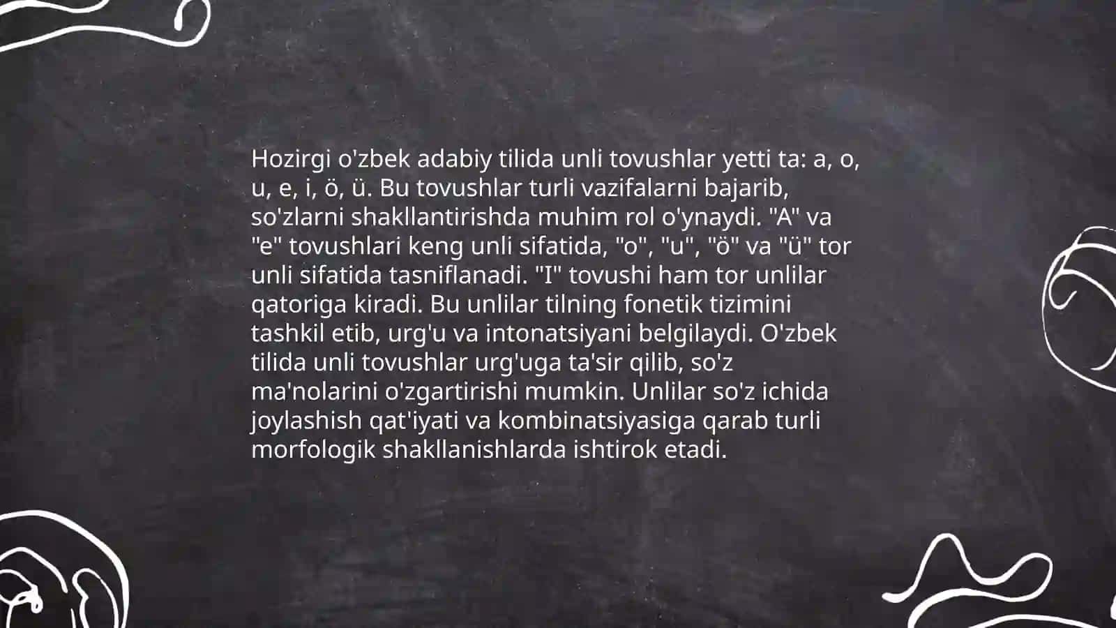 O'zbek adabiy tili vokalizmi 4