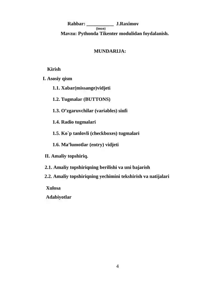 Pythonda Tkinter modulidan foydalanish 4