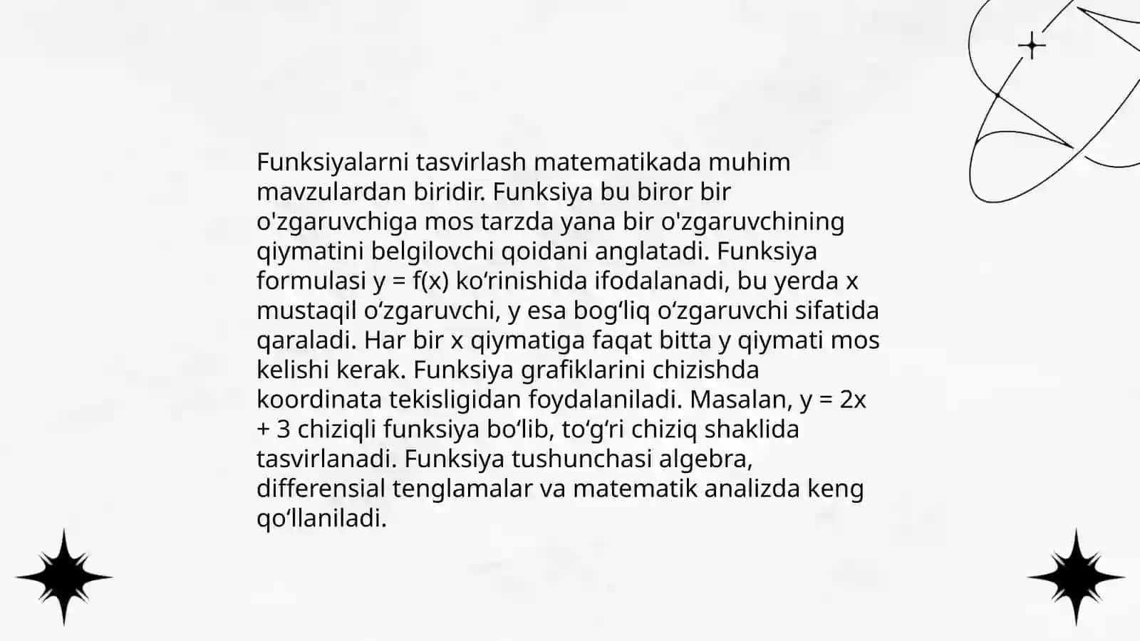 Funksiya tushunchasi 4