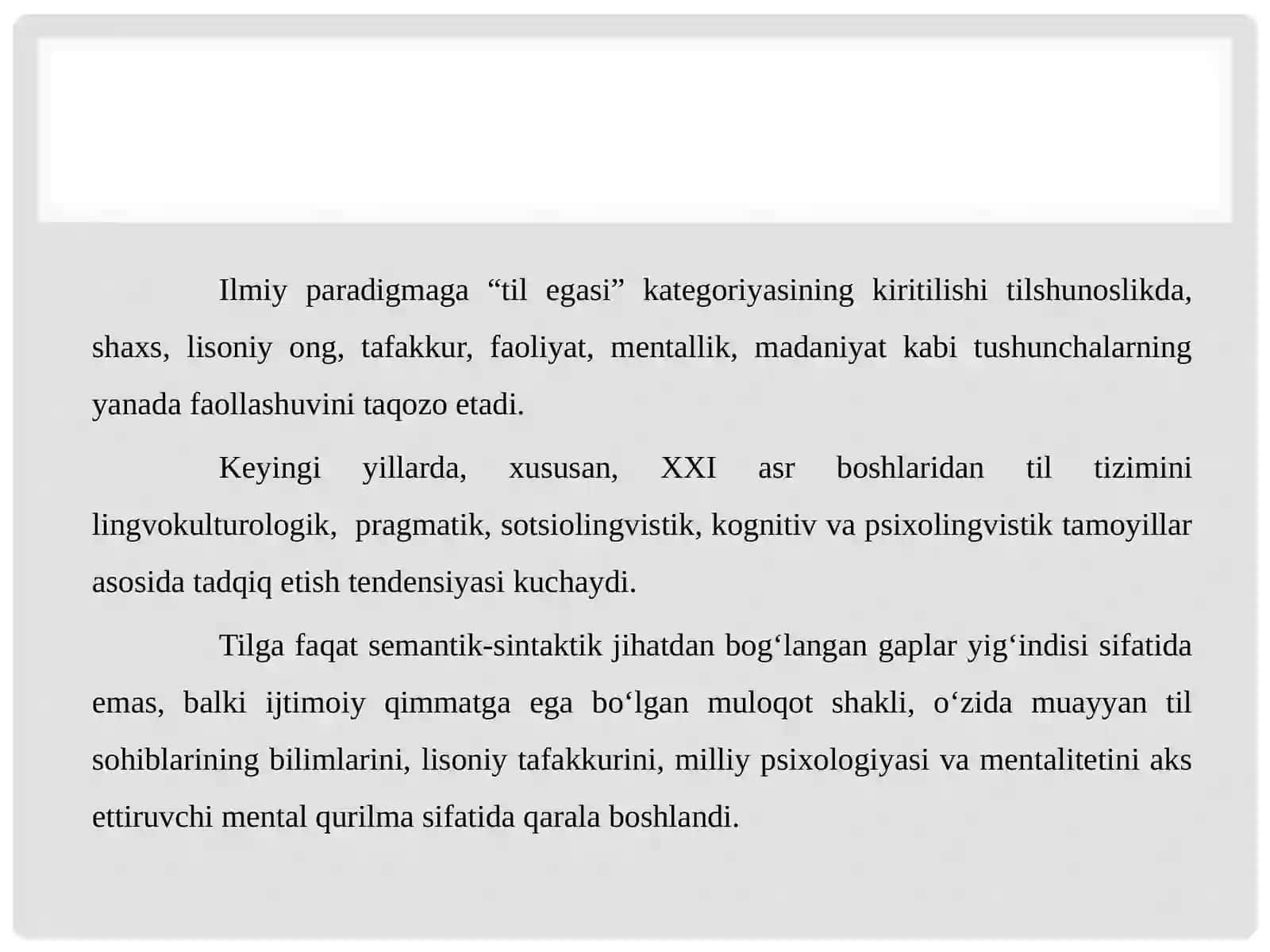O'zbek tilshunosligida yangi lingvistik paradigmalar 4