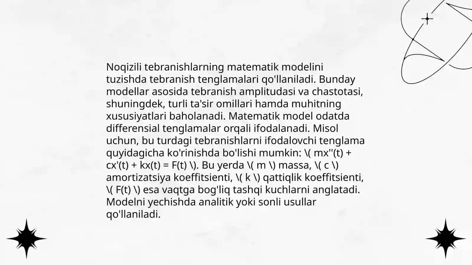 Noqizili tebranishlar turlari 4