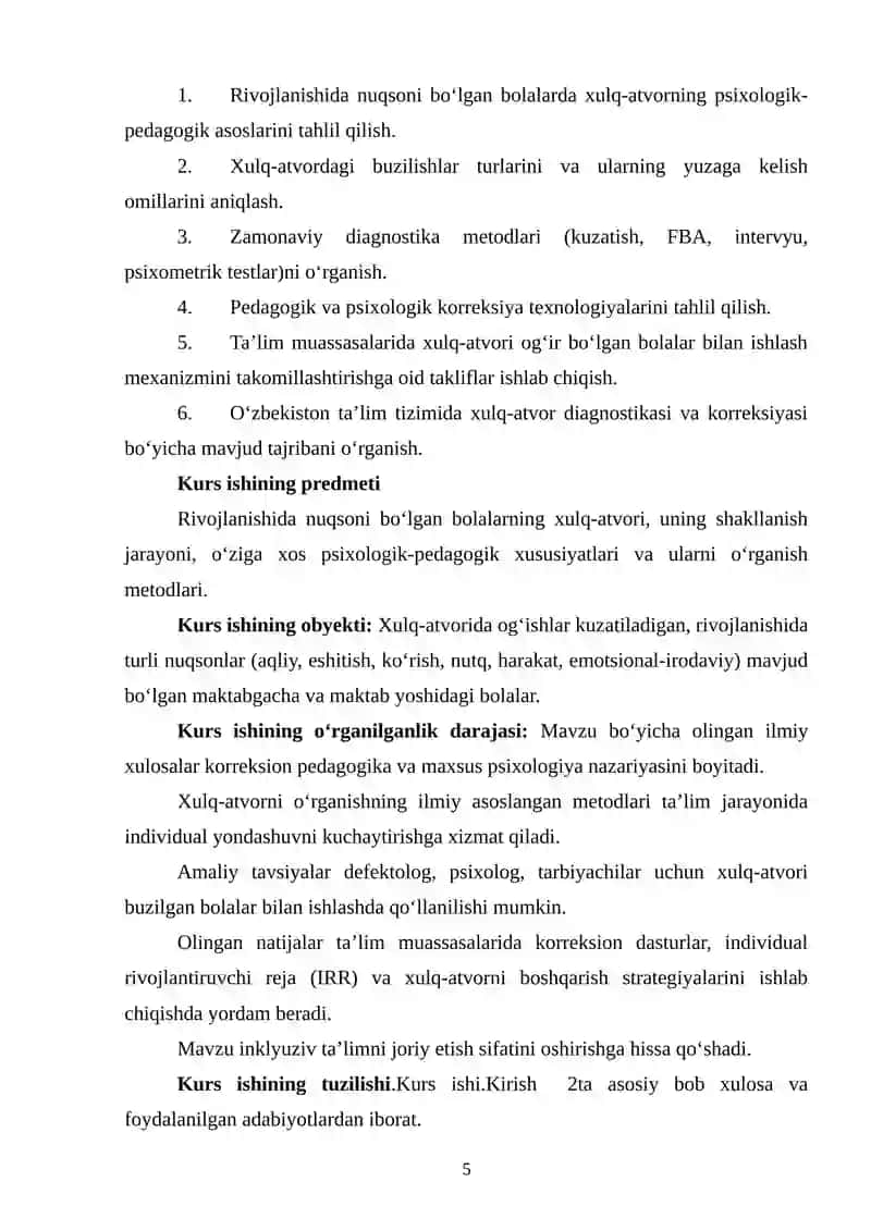 Rivojlanishida nuqsoni bo'lgan bolalarda xulq atvorni oʻrganish 4